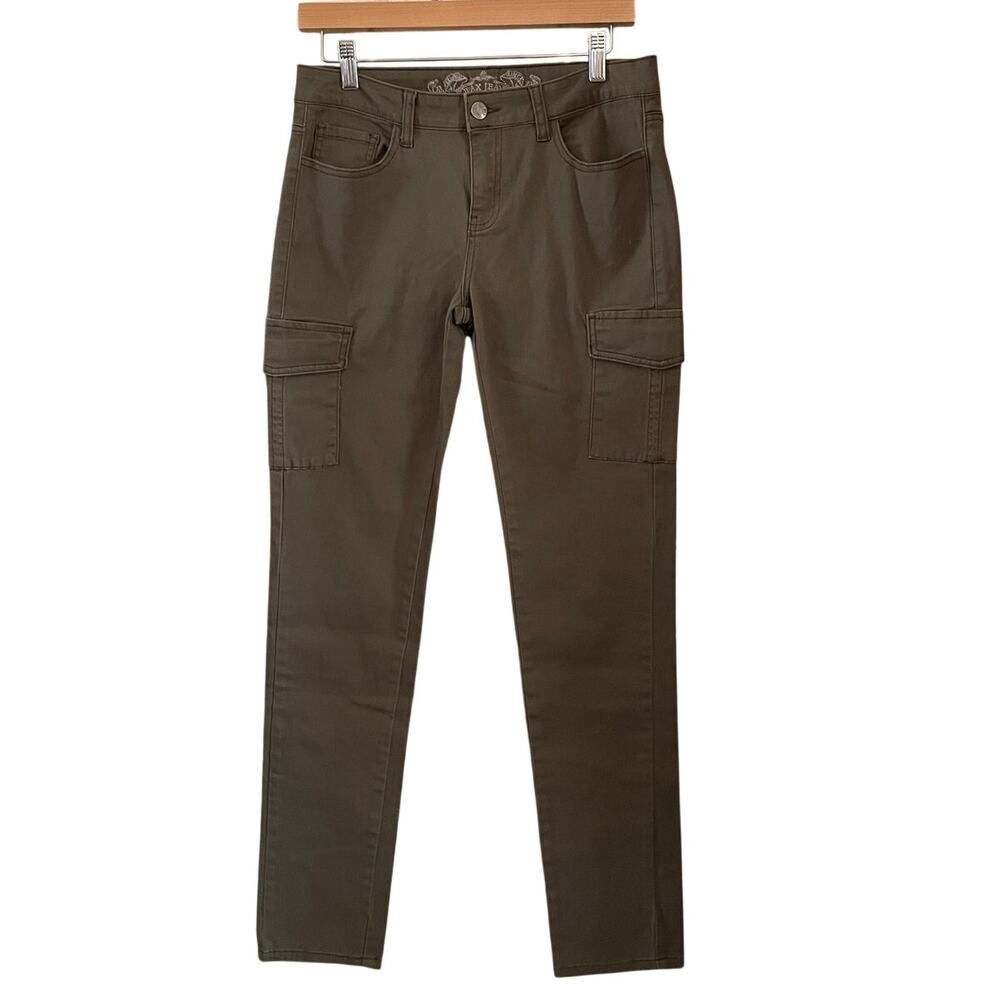 Wax jeans Skinny Cargo‎ Pants Olive Green Junior Size 11